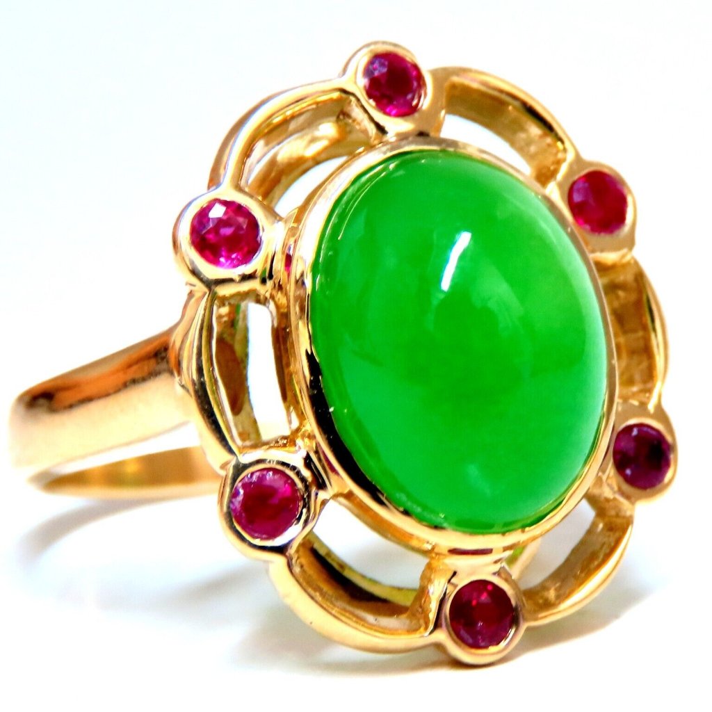 14kt Jade Ruby Ring